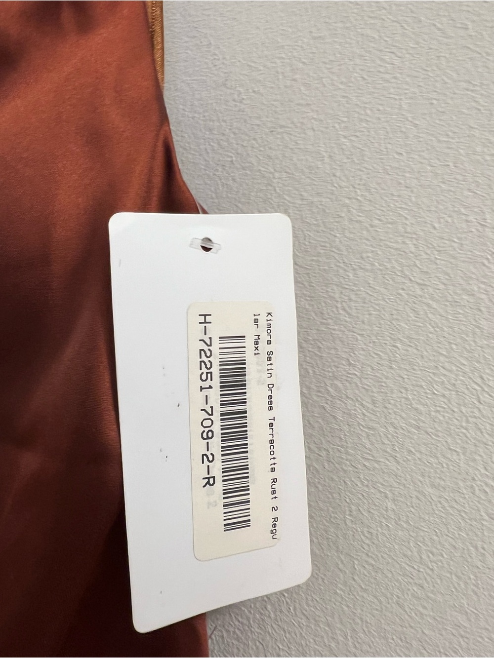 Revelry Satin Kimora in Terracota
Rust Dress - Picture 11 of 16